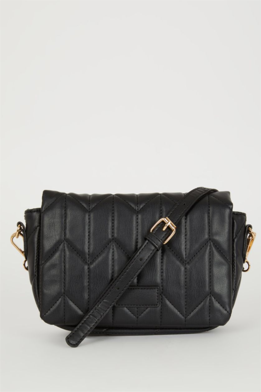 نساء أسود شنطة كروس نسائي جلد صناعي