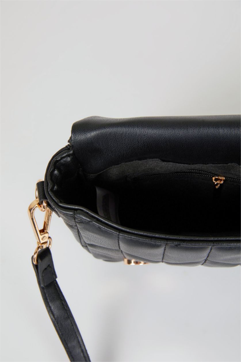 نساء أسود شنطة كروس نسائي جلد صناعي