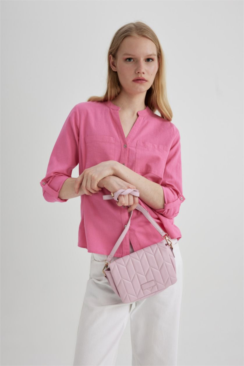 FEMME Rose Foncé Sac à Bandoulière Cuir Synthétique pour Femme