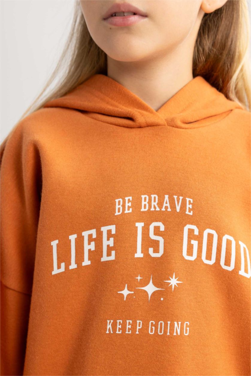 GIRLS & TEENS Orange 2 piece Jogger Standard Fit Set