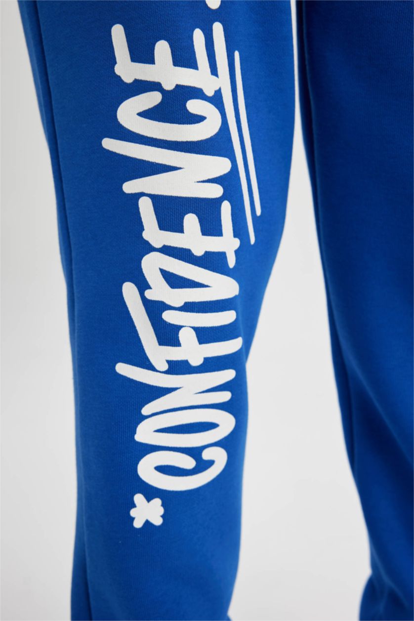 GARÇONS Bleu Ensemble De Sweat-Shirt Encapuchonné Et Pantalon Joggeur Pour Garçon - 2 Pièces