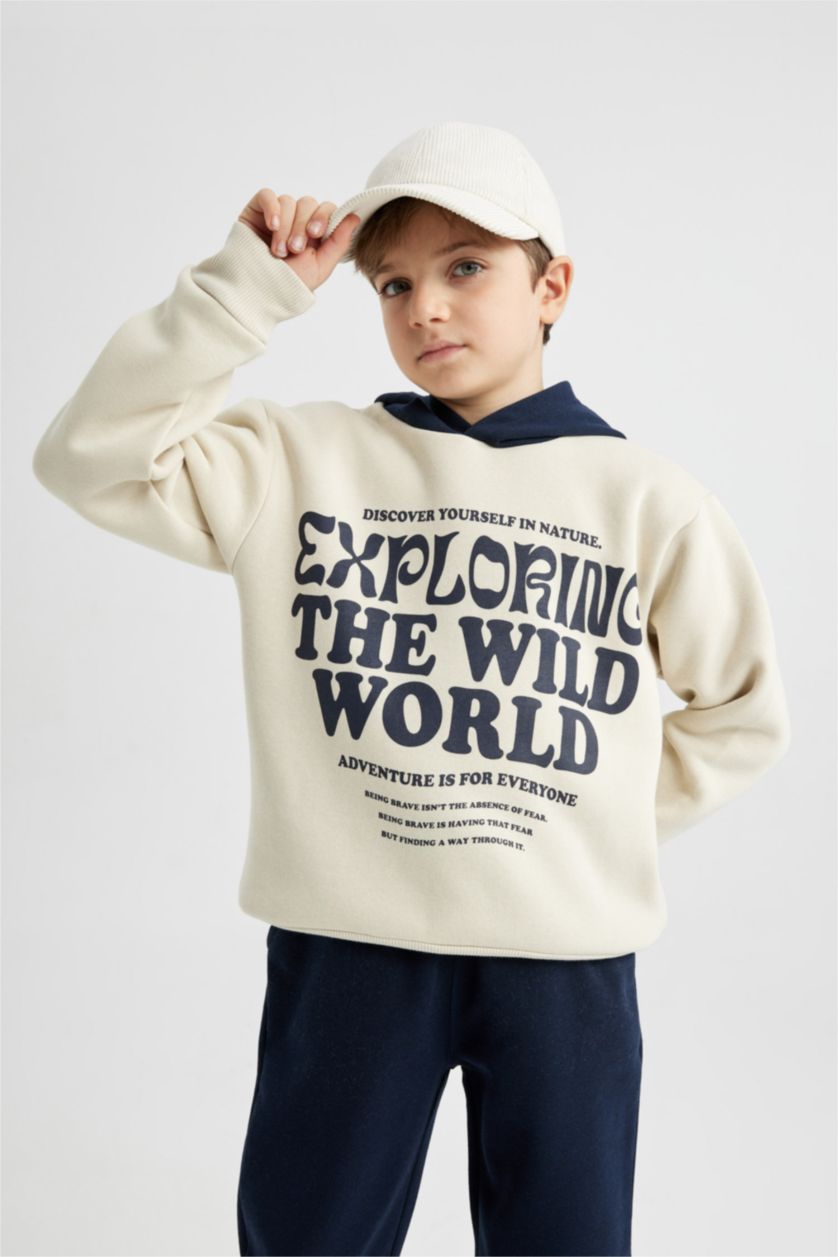 BOYS & TEENS Sand Boy Hooded Sweatshirt Sweatpants 2 Piece Set