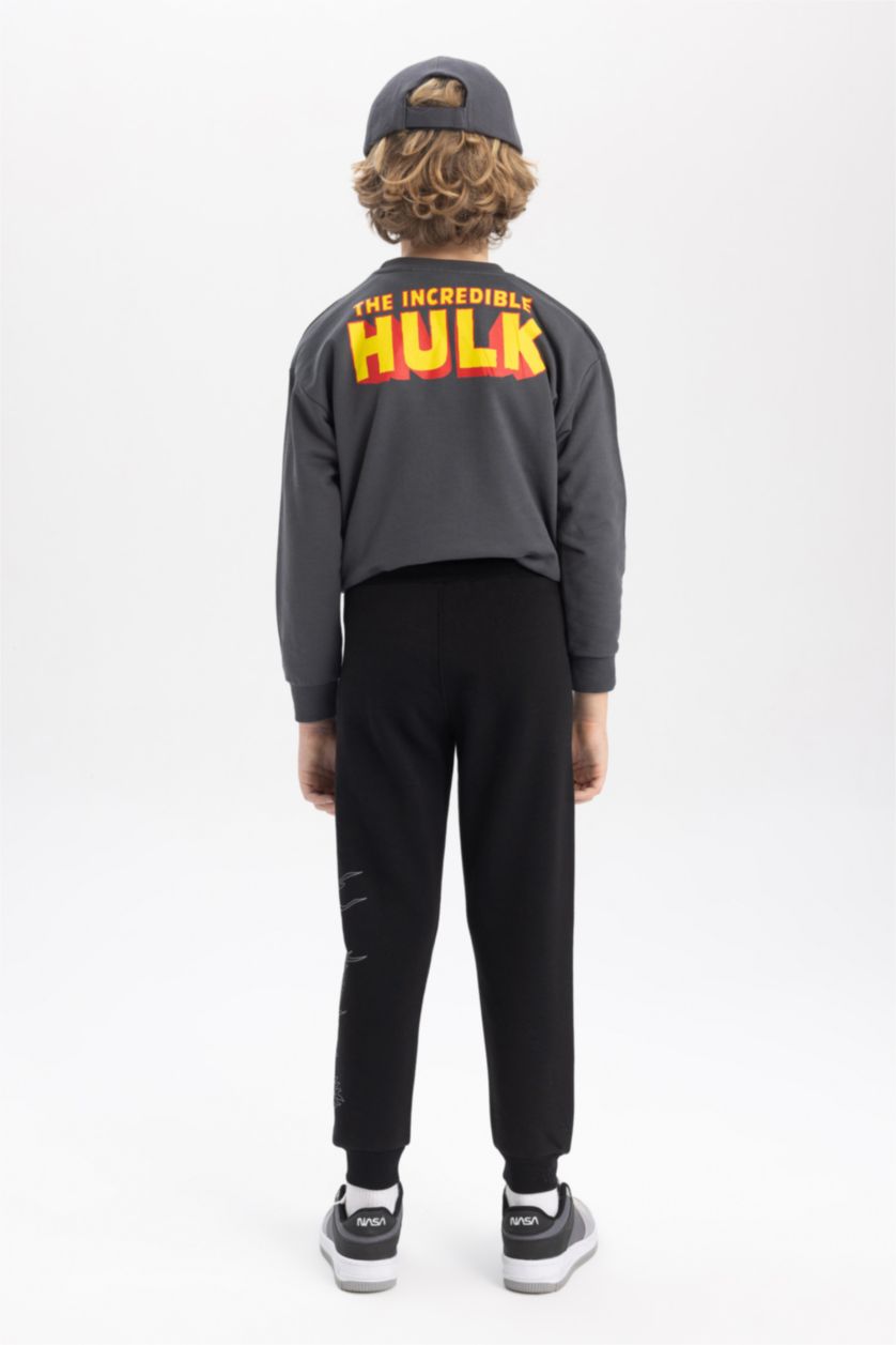 أولادي أسود بنطلون سويت بانتس اولادي تقيل قصة عادية بأستك من تحت