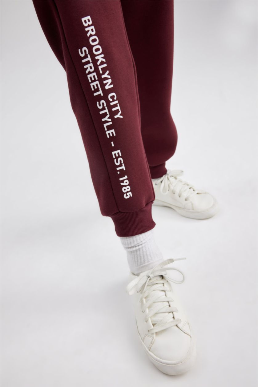 أولادي خمري بنطلون سويت بانتس اولادي تقيل قصة عادية