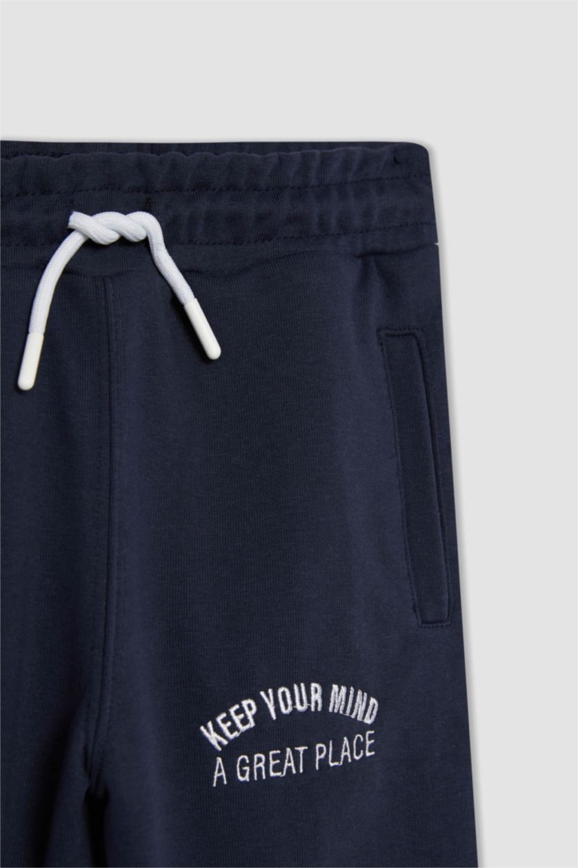 BOYS & TEENS NAVY Boy Regular Fit Thick Sweatpants