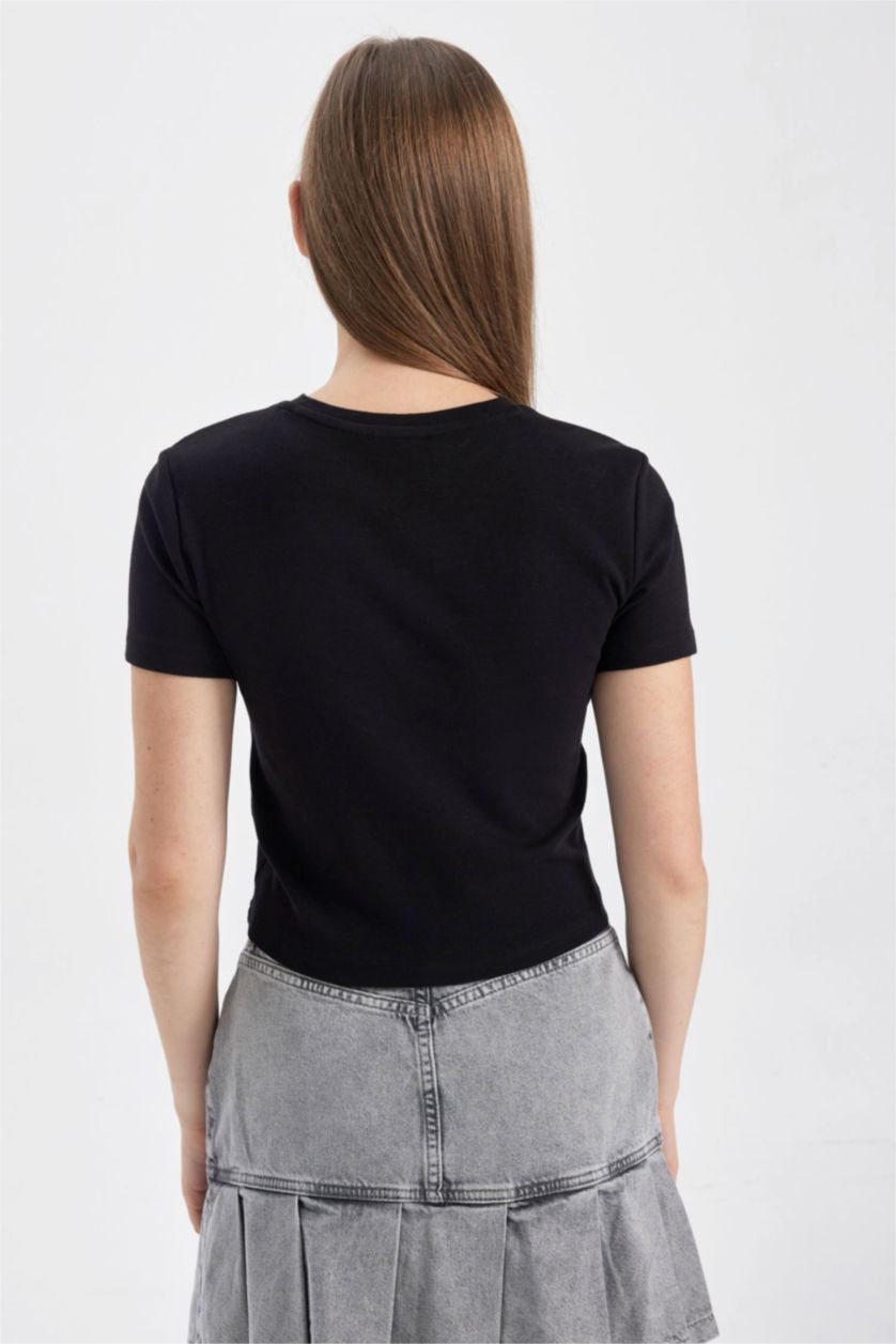 Женская Черный Футболка с принтом Dua Lipa, Coool