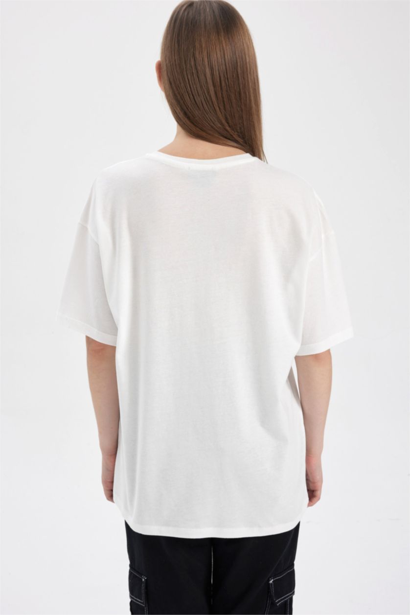 Женская Кремовый Футболка оверсайз Dua Lipa, Coool