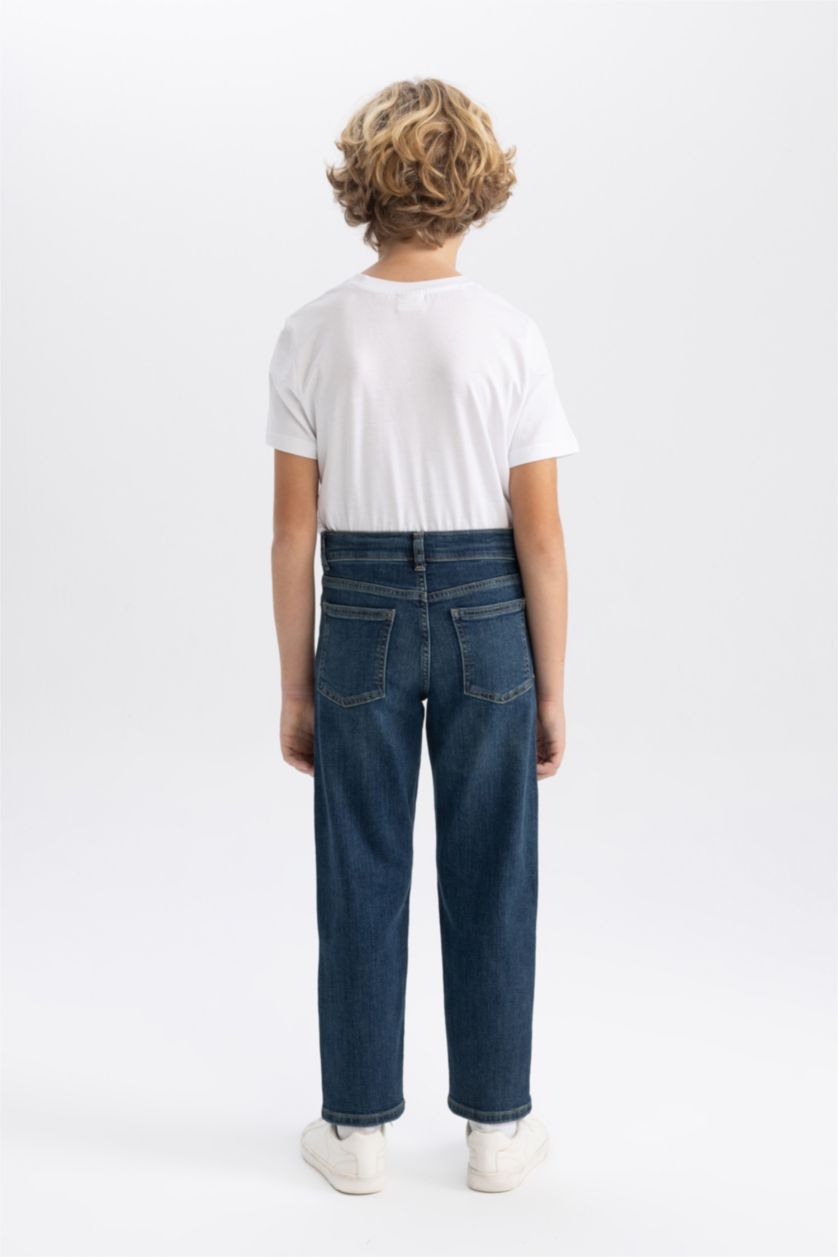 Мальчики и подростки Темно-зеленый Джинсы для мальчиков