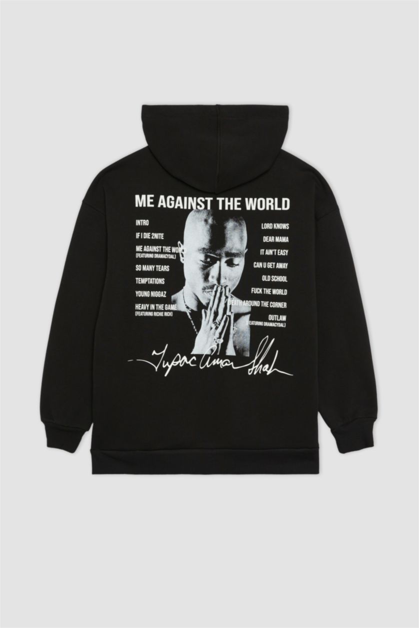 Чорний Жіночий Oversize Fit Thick Sweatshirt Fabric Sweatshirt
