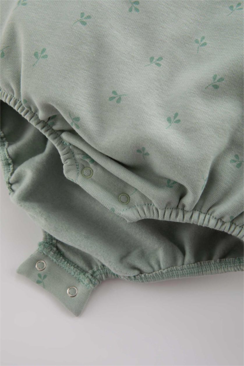 BABY GIRL Mint Baby Girl Newborn Thick Fabric Jumpsuit Pantyhose 2 Piece Set