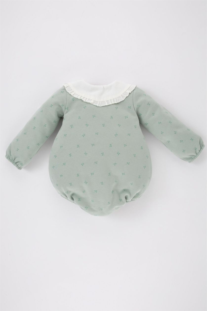 BABY GIRL Mint Baby Girl Newborn Thick Fabric Jumpsuit Pantyhose 2 Piece Set