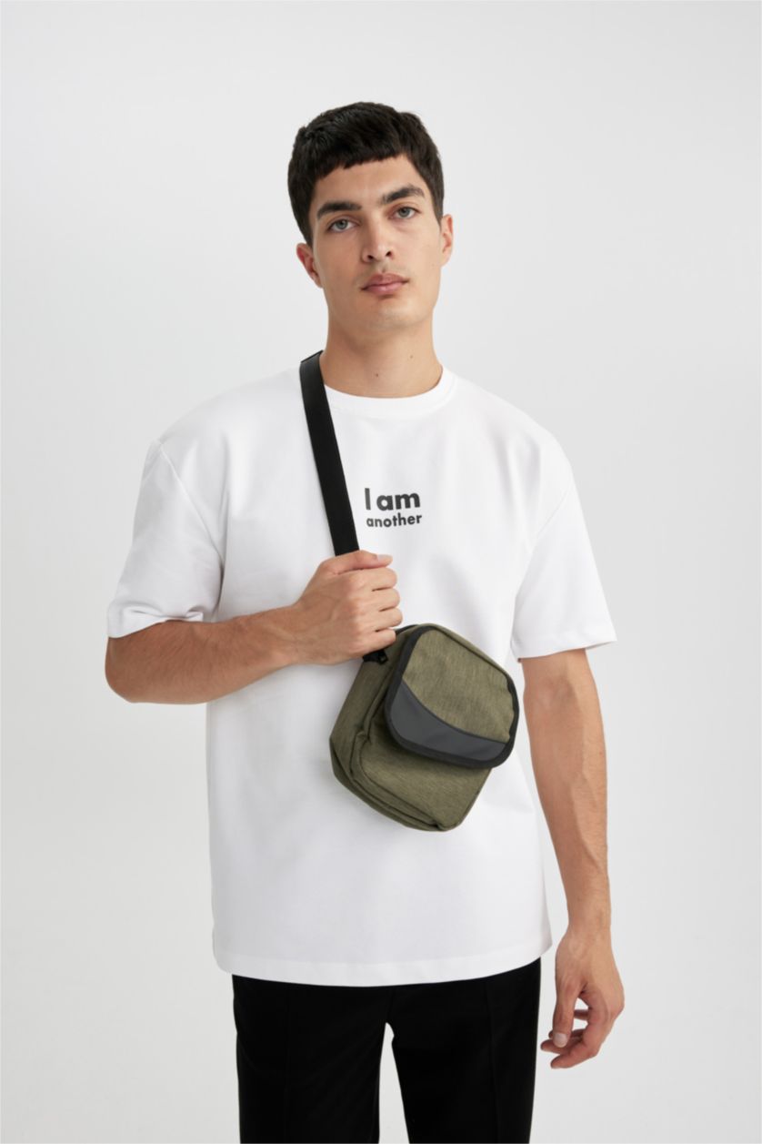رجال كاكي Crossbody Bag