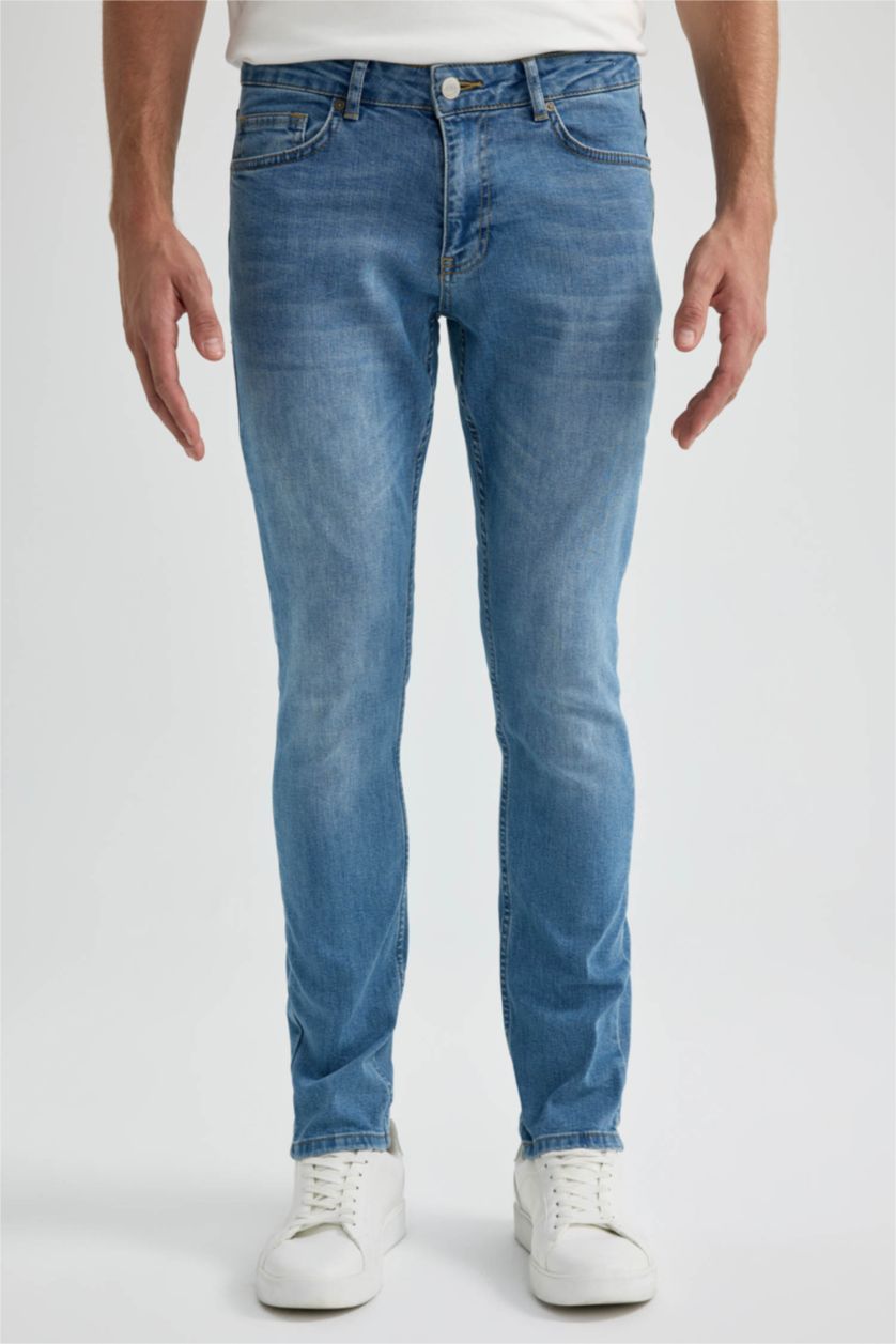 HOMME Bleu Pantalon Jean Pedro Coupe Slim