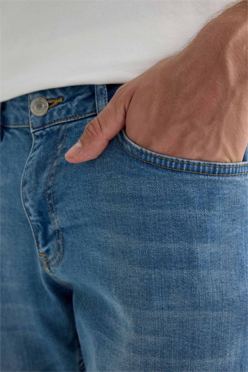 HOMME Bleu Pantalon Jean Pedro Coupe Slim