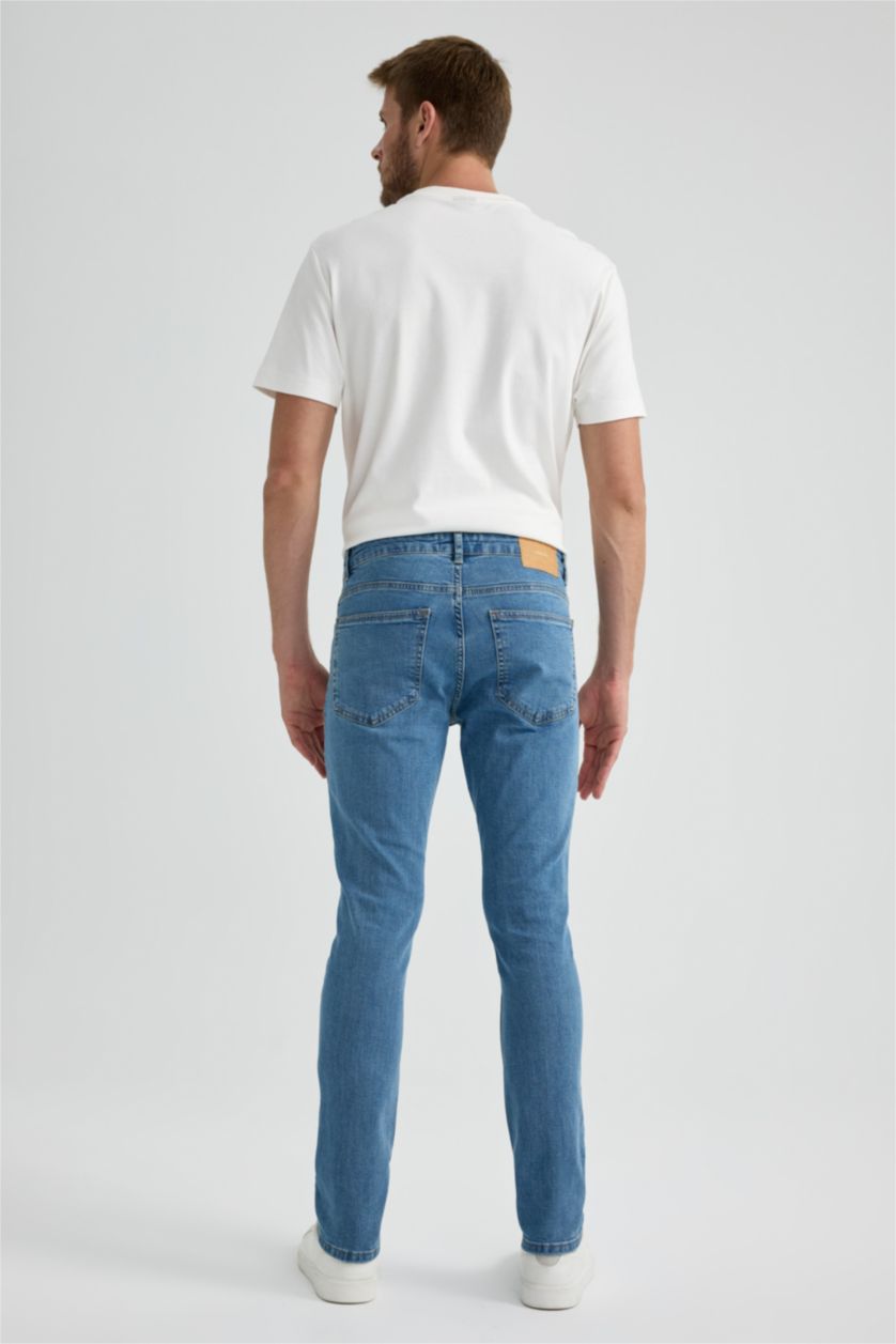 HOMME Bleu Pantalon Jean Pedro Coupe Slim