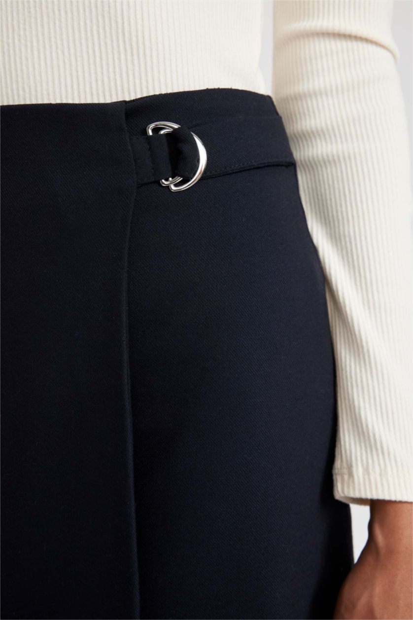 FEMME Marin Mini Jupe En Tissés Taille Normale Doublé