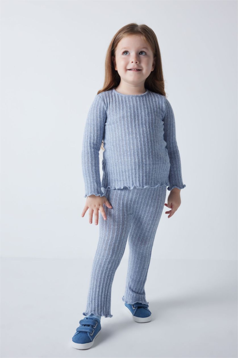 BABY GIRL Light Indigo Baby Girl Camisole T-Shirt Top Bottom 2 Piece Set