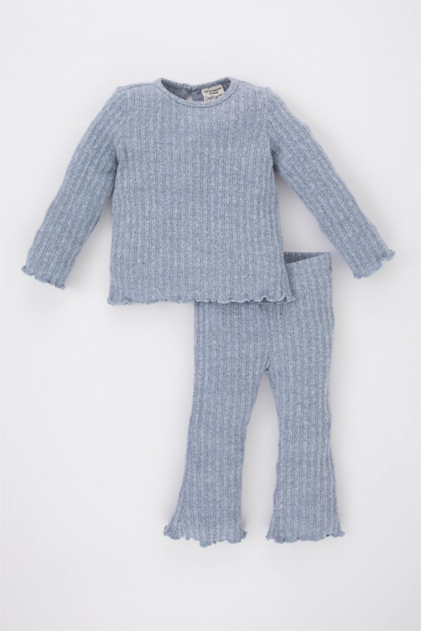 BABY GIRL Light Indigo Baby Girl Camisole T-Shirt Top Bottom 2 Piece Set