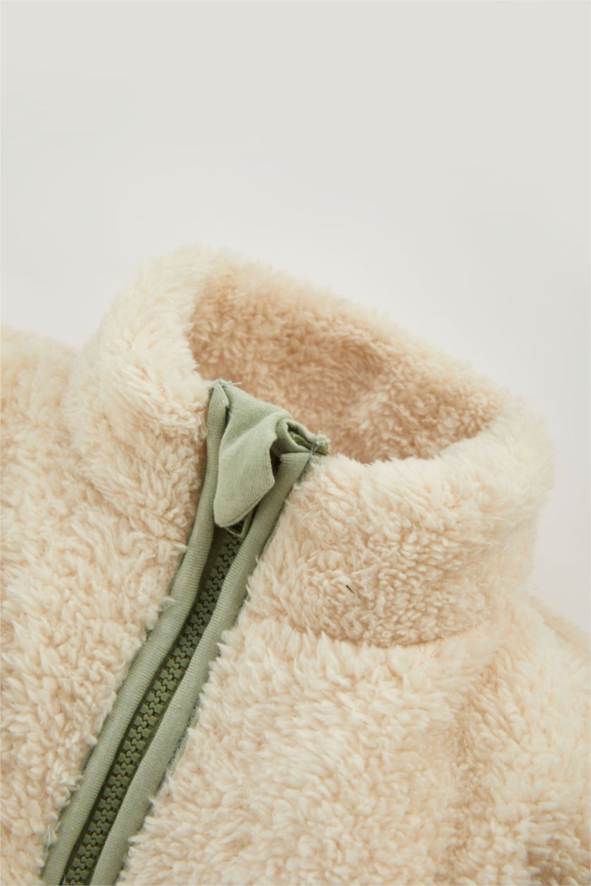 BABY GIRL Sand Baby Girl Plush Sweatshirt Jogger 2 Piece Set