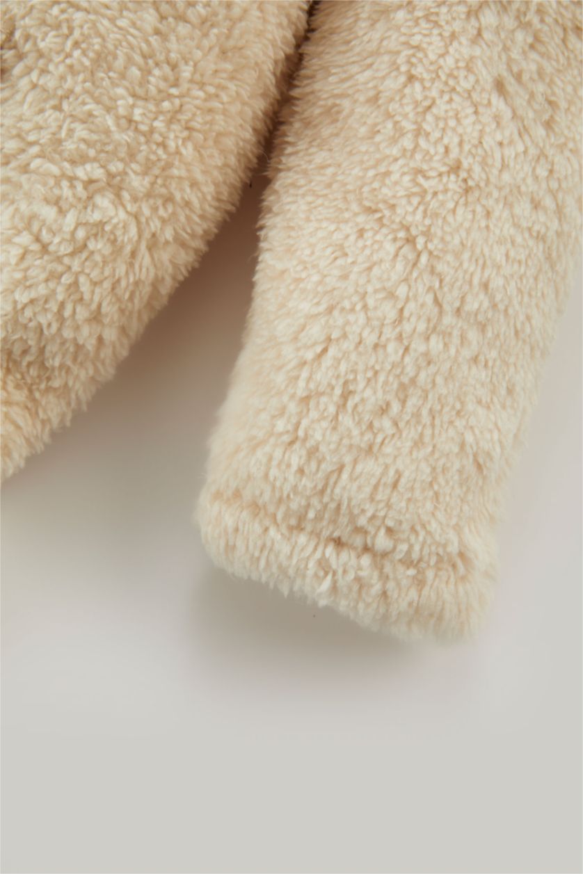 BABY GIRL Sand Baby Girl Plush Sweatshirt Jogger 2 Piece Set