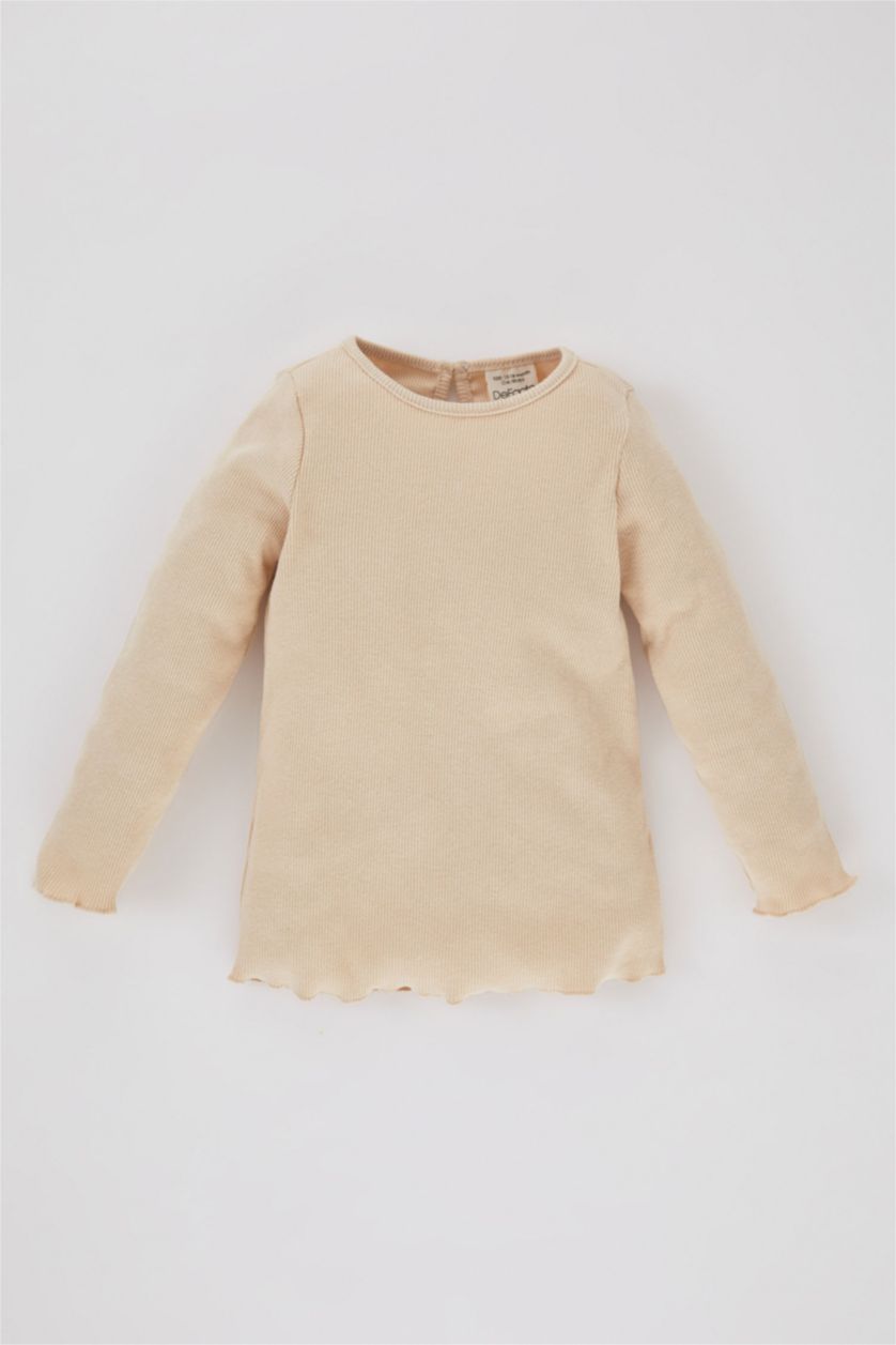 Baby Girl Khaki Girl Baby Long Sleeve T-Shirt Salopet Dress 2 Piece Set