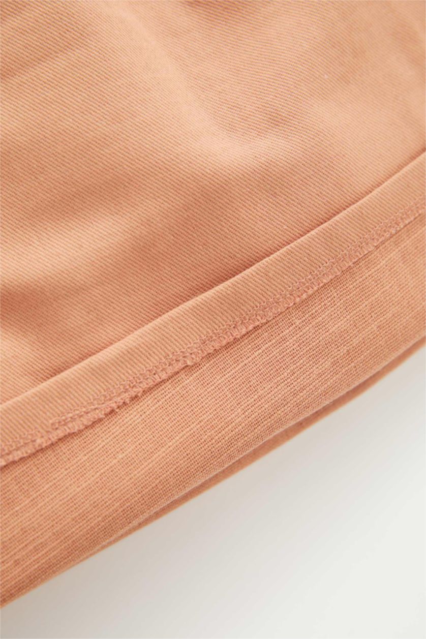 BABY GIRL Light Brown 2 piece Regular Fit Elastic Collar Set