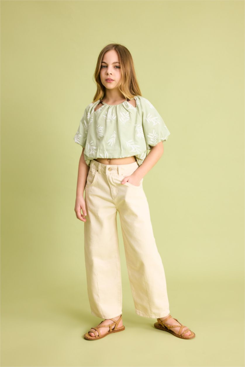 Девочки и подростки Бежевый Брюки джоггеры для девочек