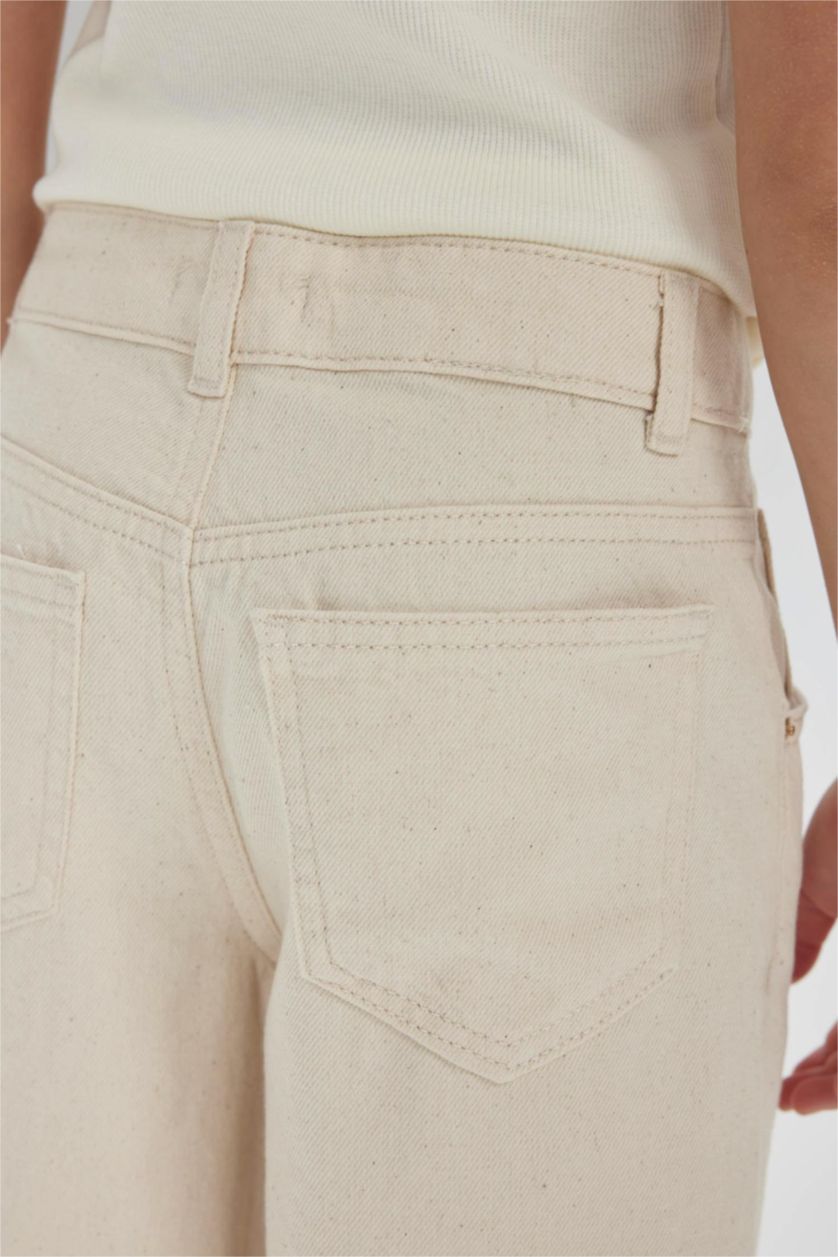 Девочки и подростки Бежевый Брюки джоггеры для девочек