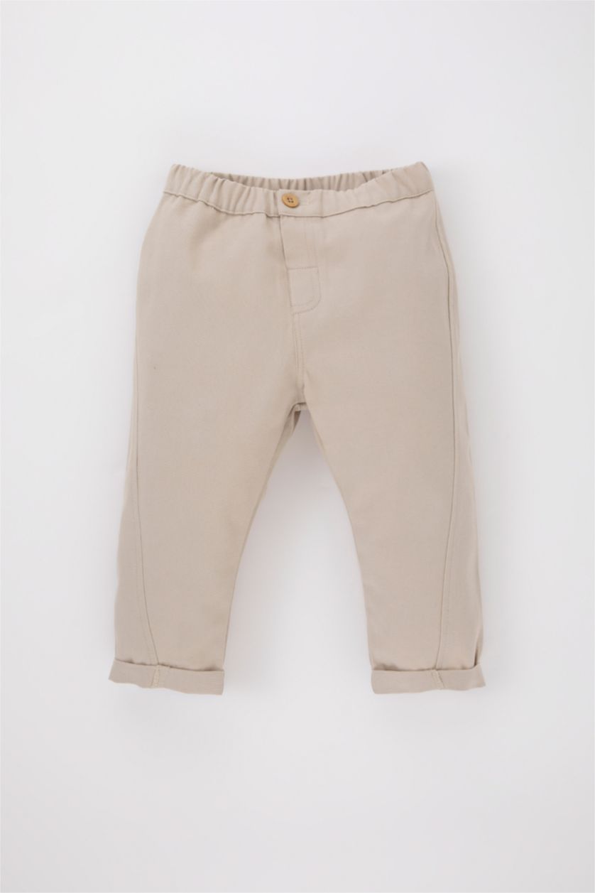 BÉBÉ GARÇON Marron Ensemble Coupe Régulière Col De Chemise Pour Bébé Garçon - 2 Pièces