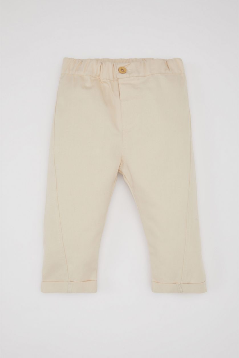 BABY BOY Brown Baby Boy Shirt Twill Trousers 2 Piece Set