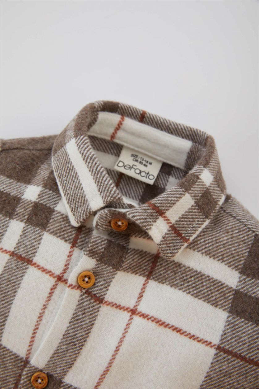 BABY BOY Vison 2 piece Regular Fit Shirt Collar Plaid Set