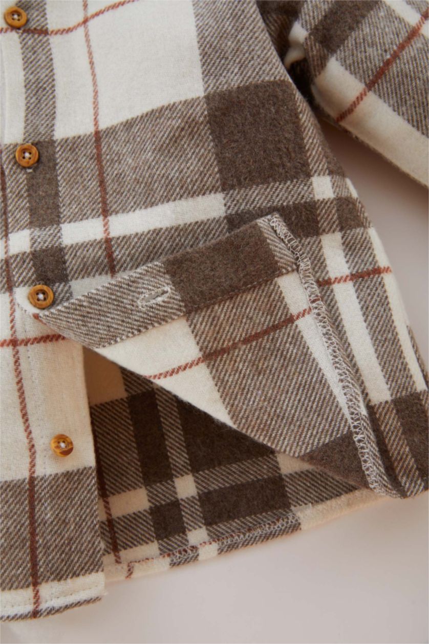 BABY BOY Vison 2 piece Regular Fit Shirt Collar Plaid Set