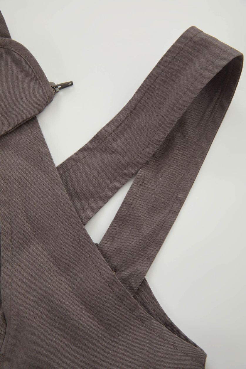 طفل صغير حجري فاتح طقم بيبي اولادي سالوبيت وتيشيرت قصة عادية - قطعتين