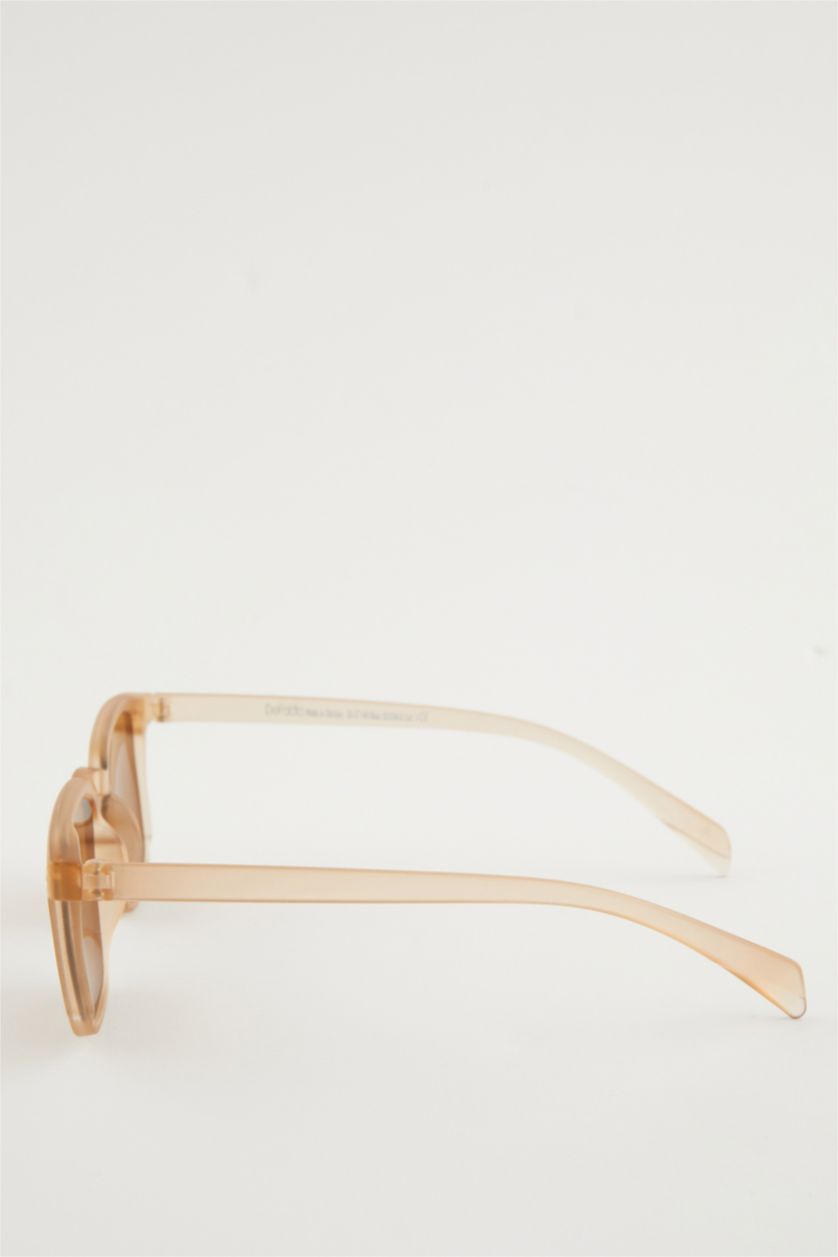 Erkek Bej Erkek Oval Güneş Gözlüğü