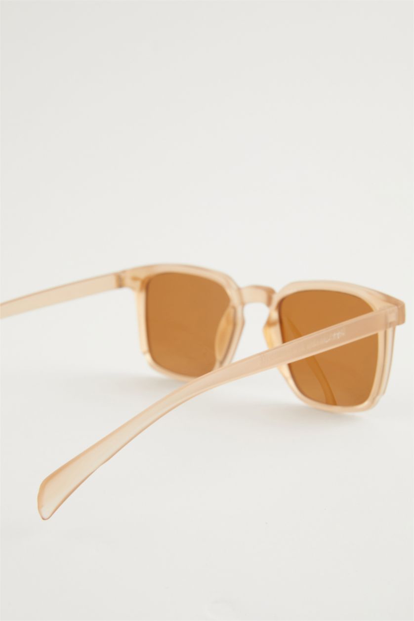 Erkek Bej Erkek Oval Güneş Gözlüğü