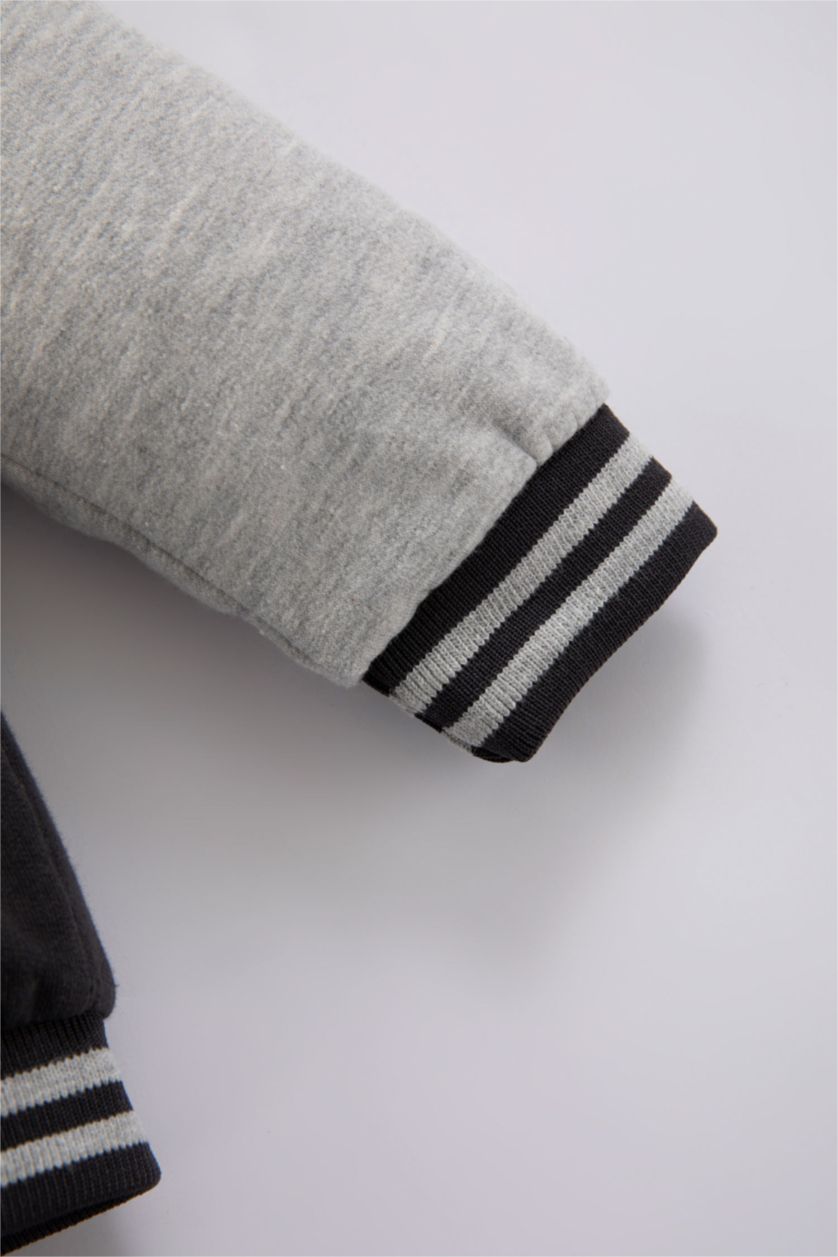 Малыши мальчики Антрацит Кардиган с принтом из тонкой ткани для малышей мальчиков