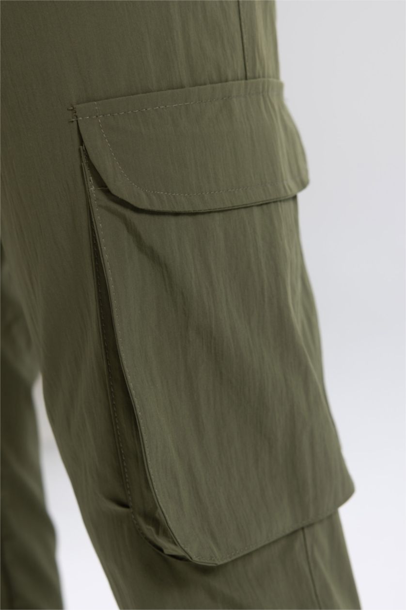 HOMME Kaki Regular Cargo Jogger Trousers