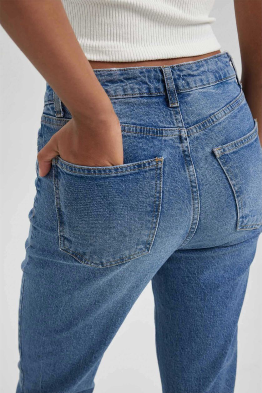 WOMAN Blue Mary Vintage Straght Fit High Waist Jeans