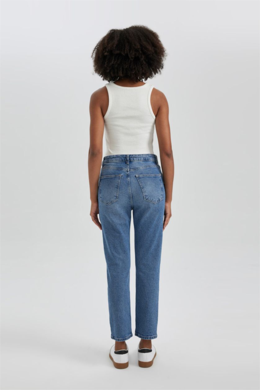 WOMAN Blue Mary Vintage Straght Fit High Waist Jeans