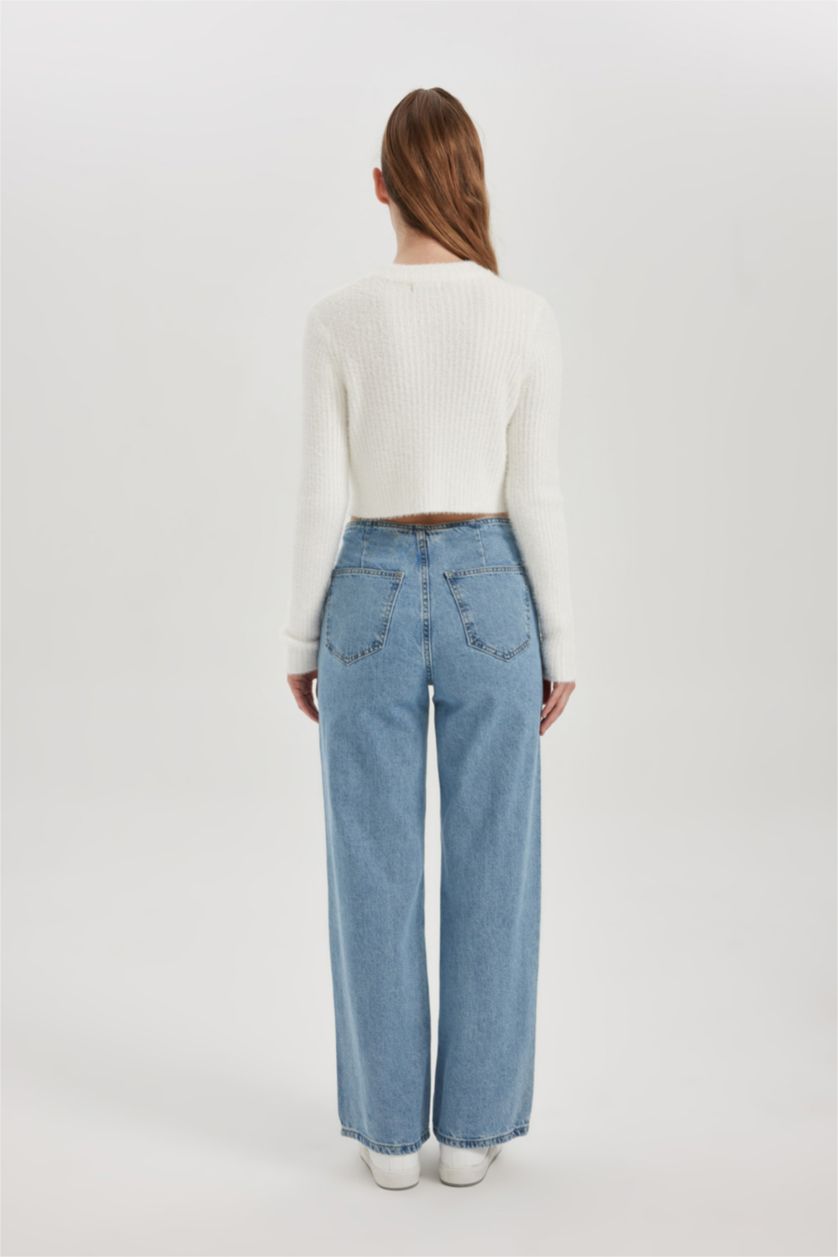 WOMAN Light Blue Denim Trousers