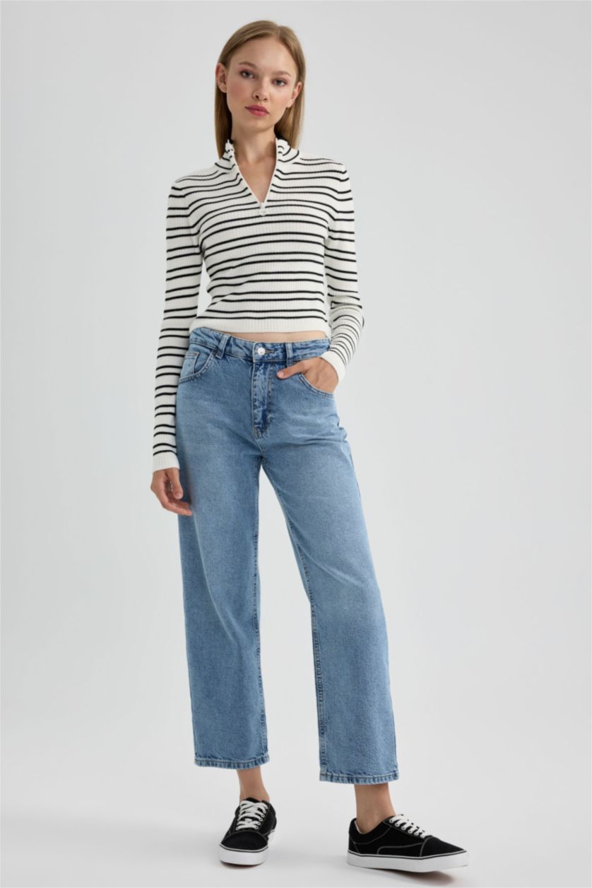 Женщины Голубрй Джинсы бойфренды