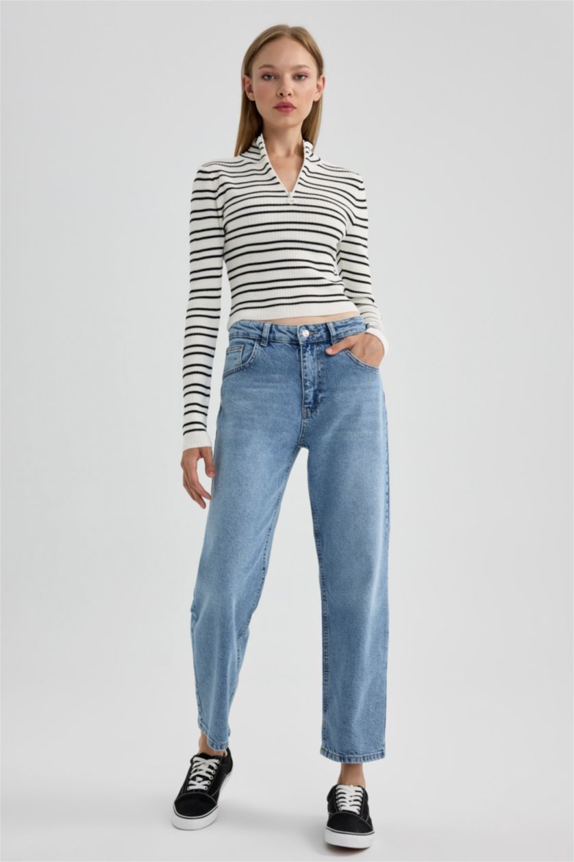 Женщины Голубрй Джинсы бойфренды