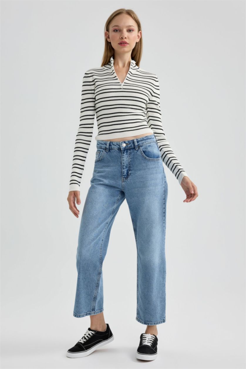 Женщины Голубрй Джинсы бойфренды