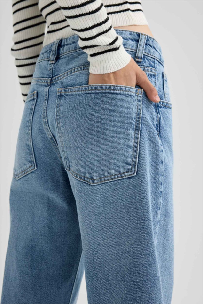 Женщины Голубрй Джинсы бойфренды