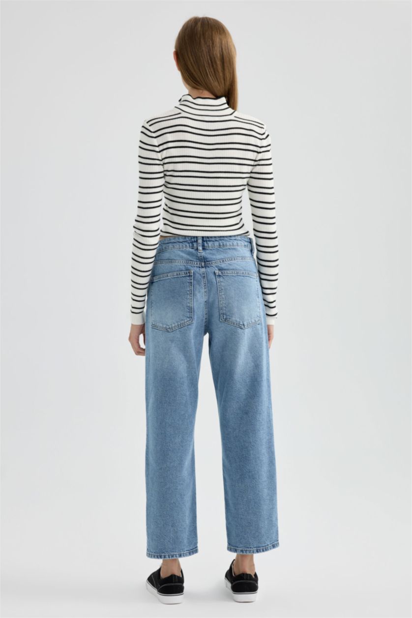 Женщины Голубрй Джинсы бойфренды