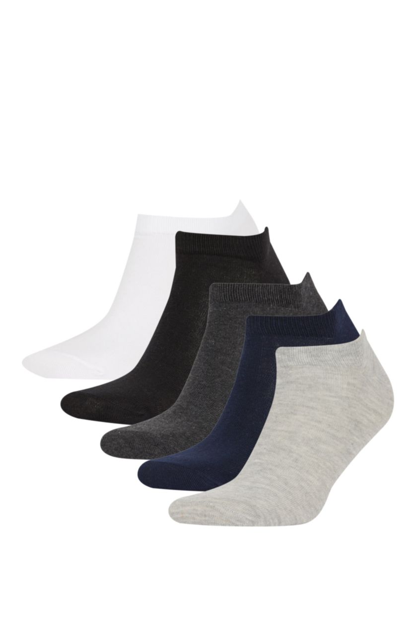 Erkek Karma Erkek 5'li Pamuklu Patik Çorap