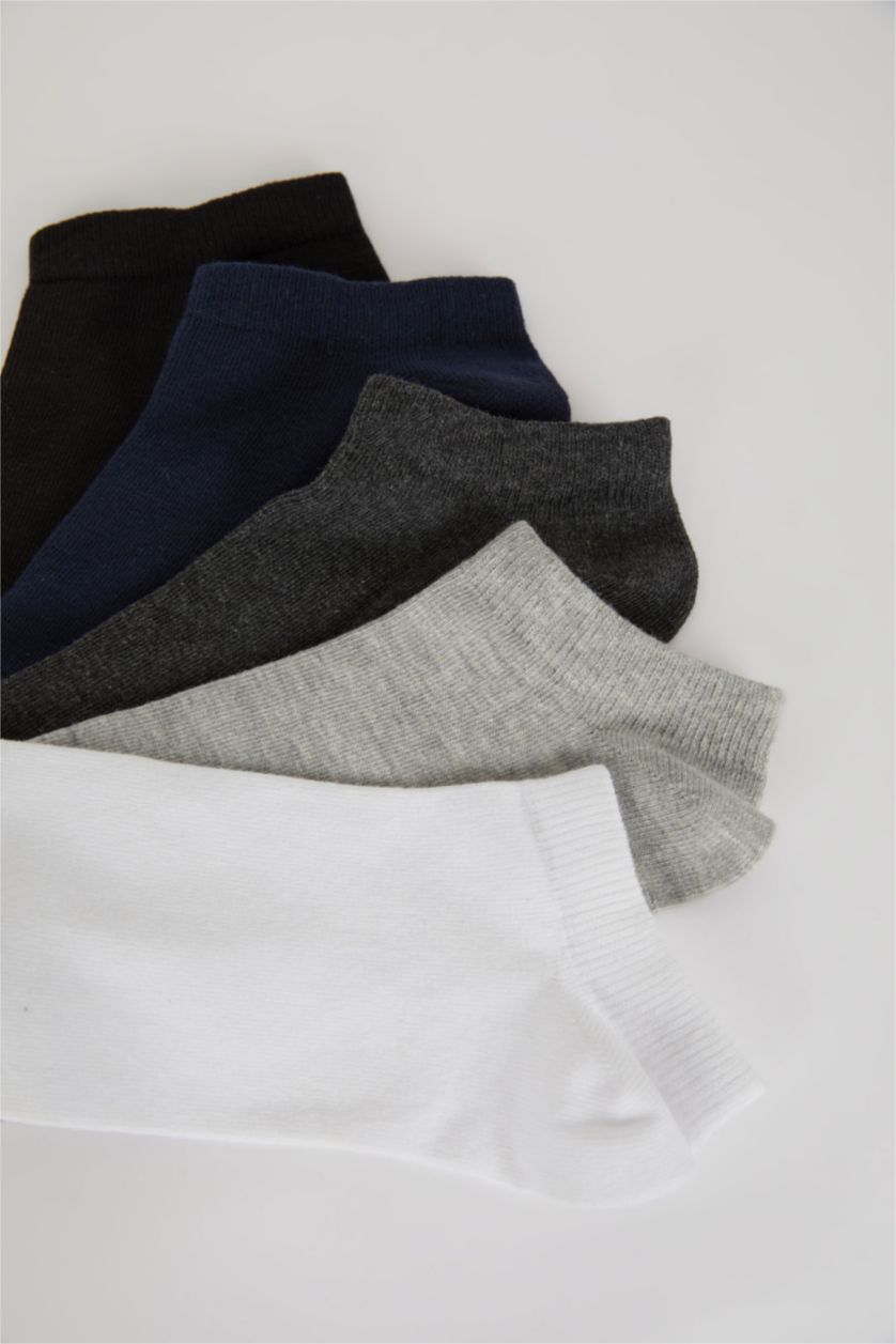 Erkek Karma Erkek 5'li Pamuklu Patik Çorap