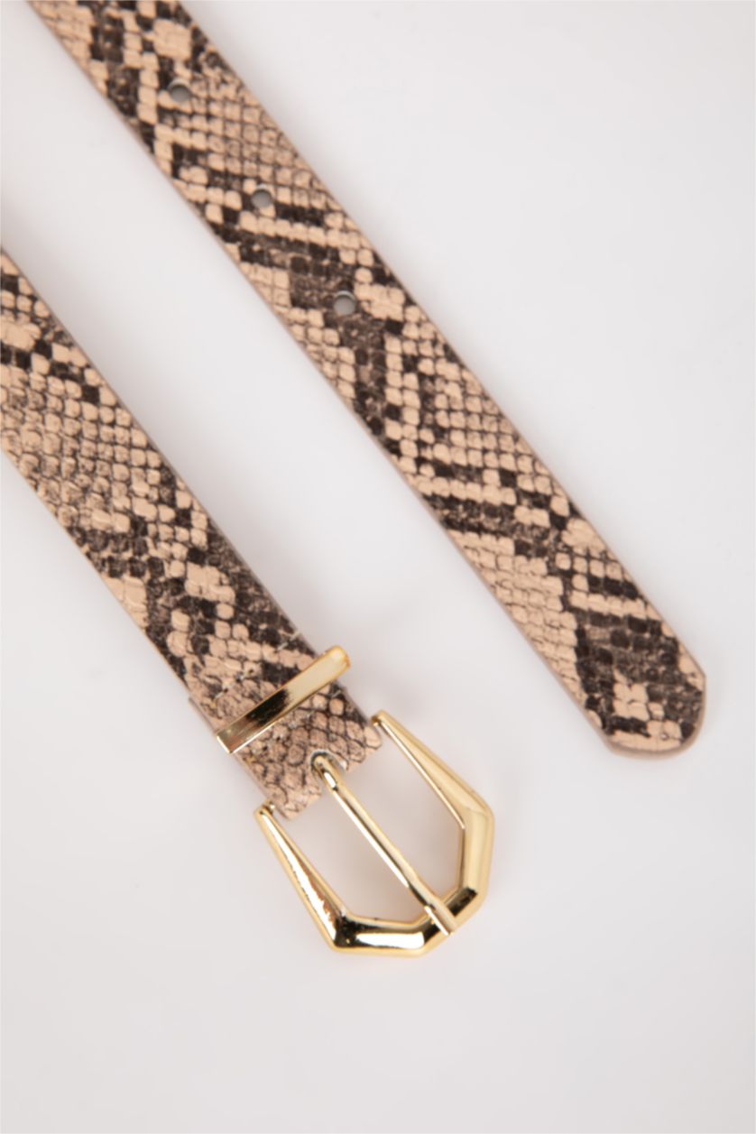 WOMAN Karma Woman Faux Leather Classic Belt