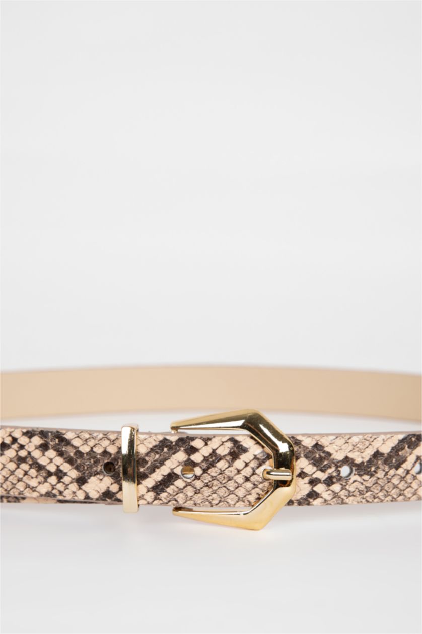 WOMAN Karma Woman Faux Leather Classic Belt