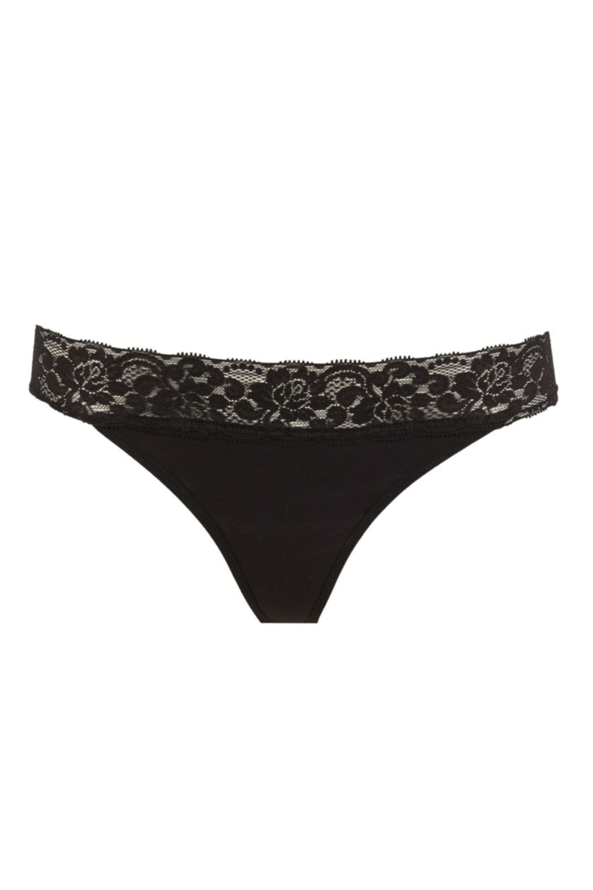 Kadın Pembe Dantel Detaylı 3'lü